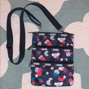 lesportsac 3-zipper crossbody bag